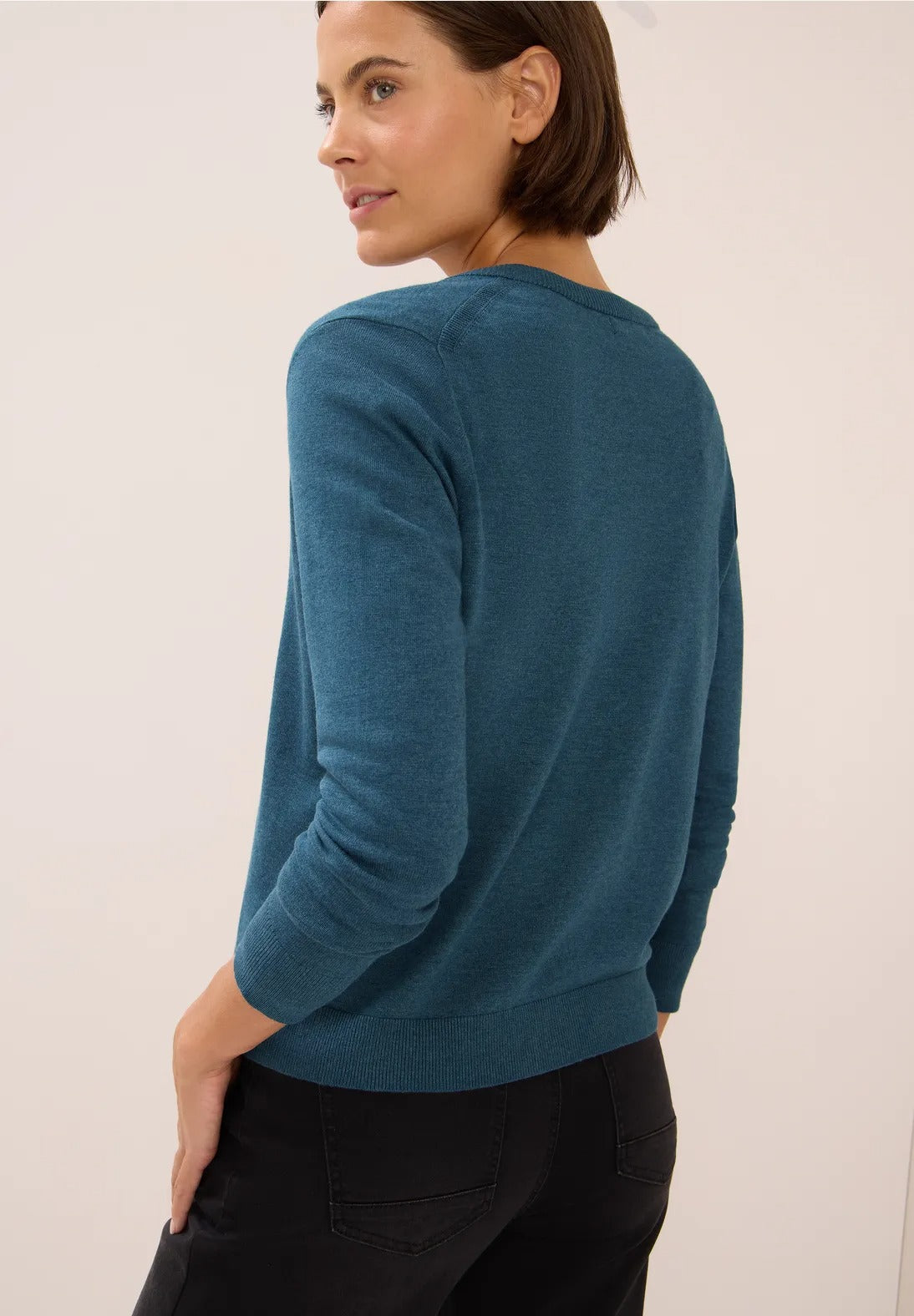 Kofta med knappslå, teal blue