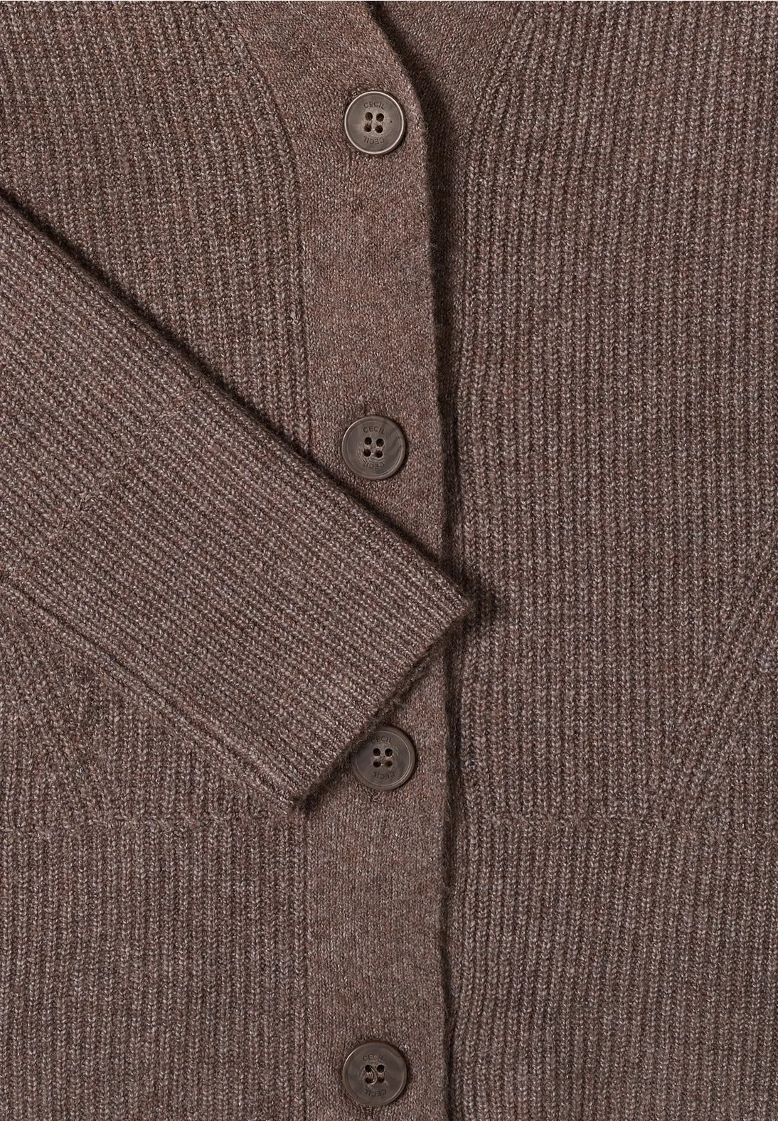 Kofta med strukturdetalj, taupe