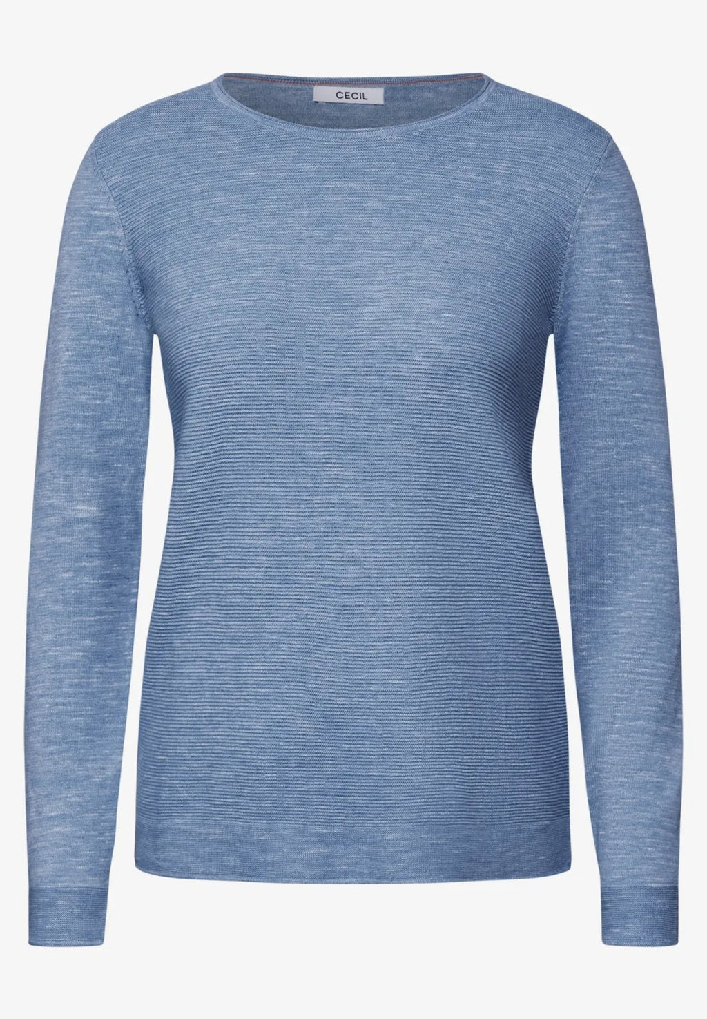 Tröja med struktur , sky blue melange
