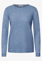Tröja med struktur , sky blue melange