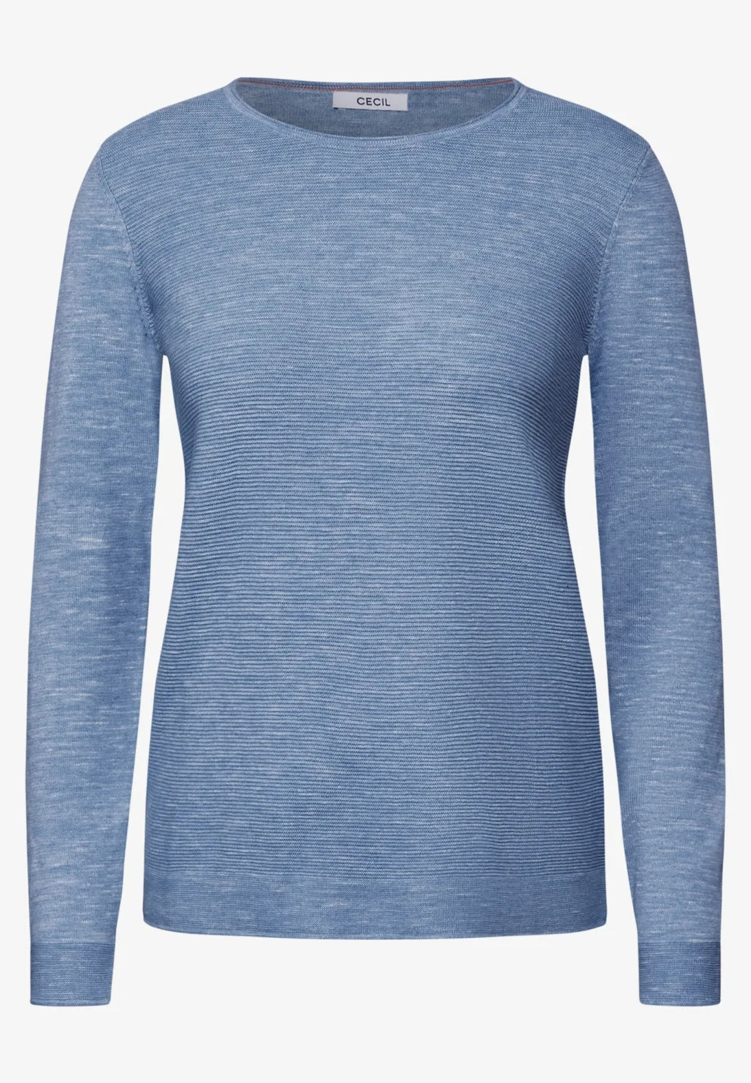 Tröja med struktur , sky blue melange
