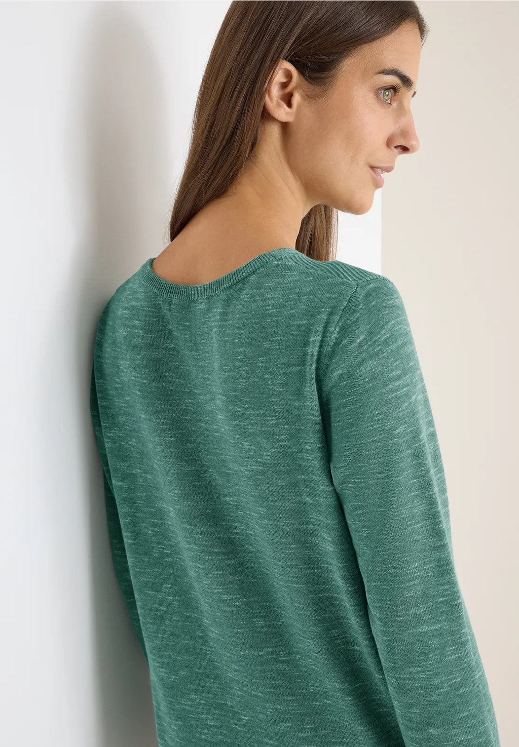 Strukturerad tröja, smokey green