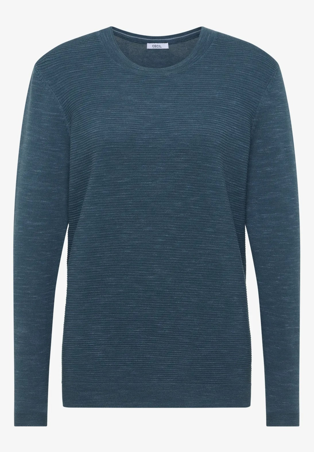 Strukturerad tröja, teal blue