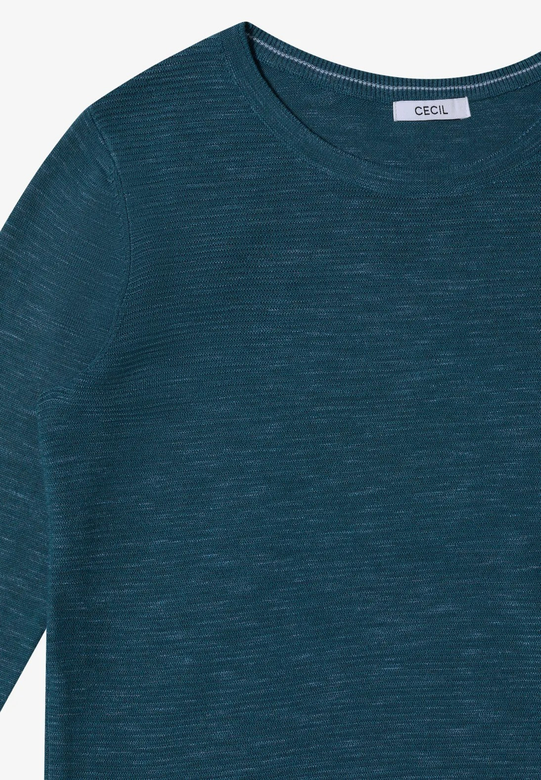Strukturerad tröja, teal blue