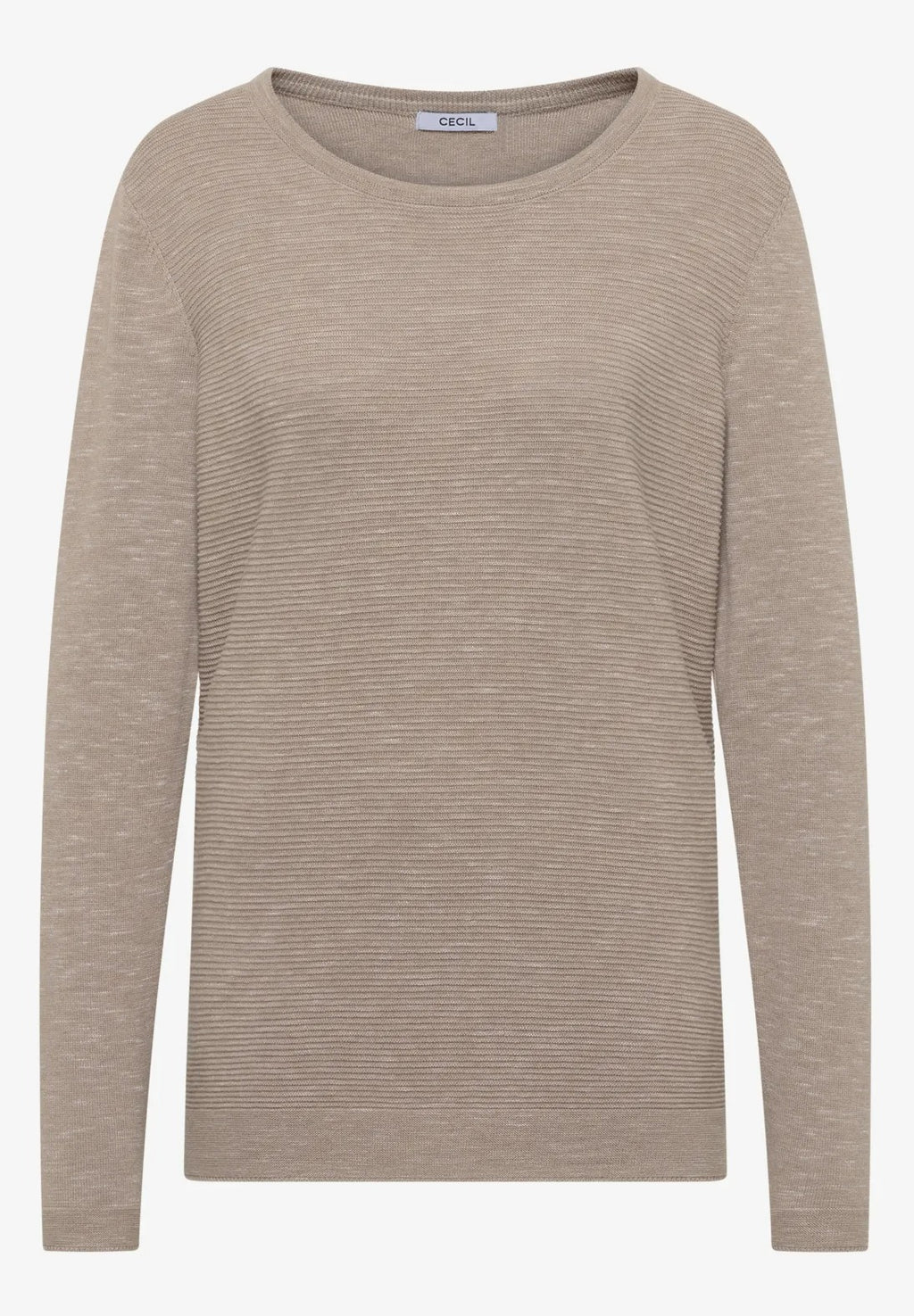 Strukturerad tröja, sandmelange