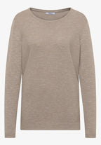 Strukturerad tröja, sandmelange