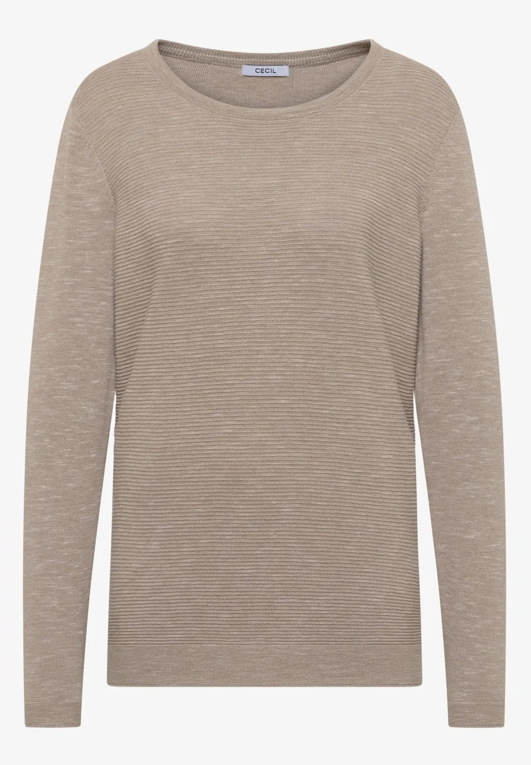 Strukturerad tröja, sandmelange