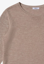 Strukturerad tröja, sandmelange