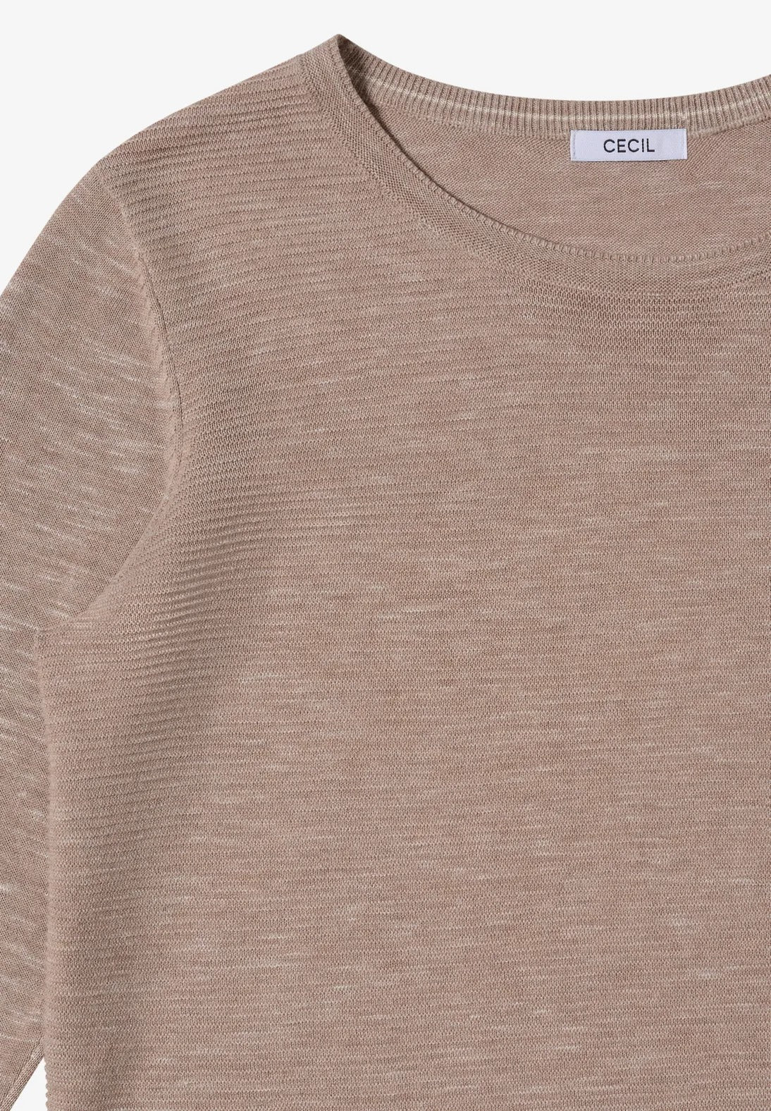 Strukturerad tröja, sandmelange