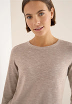 Strukturerad tröja, sandmelange