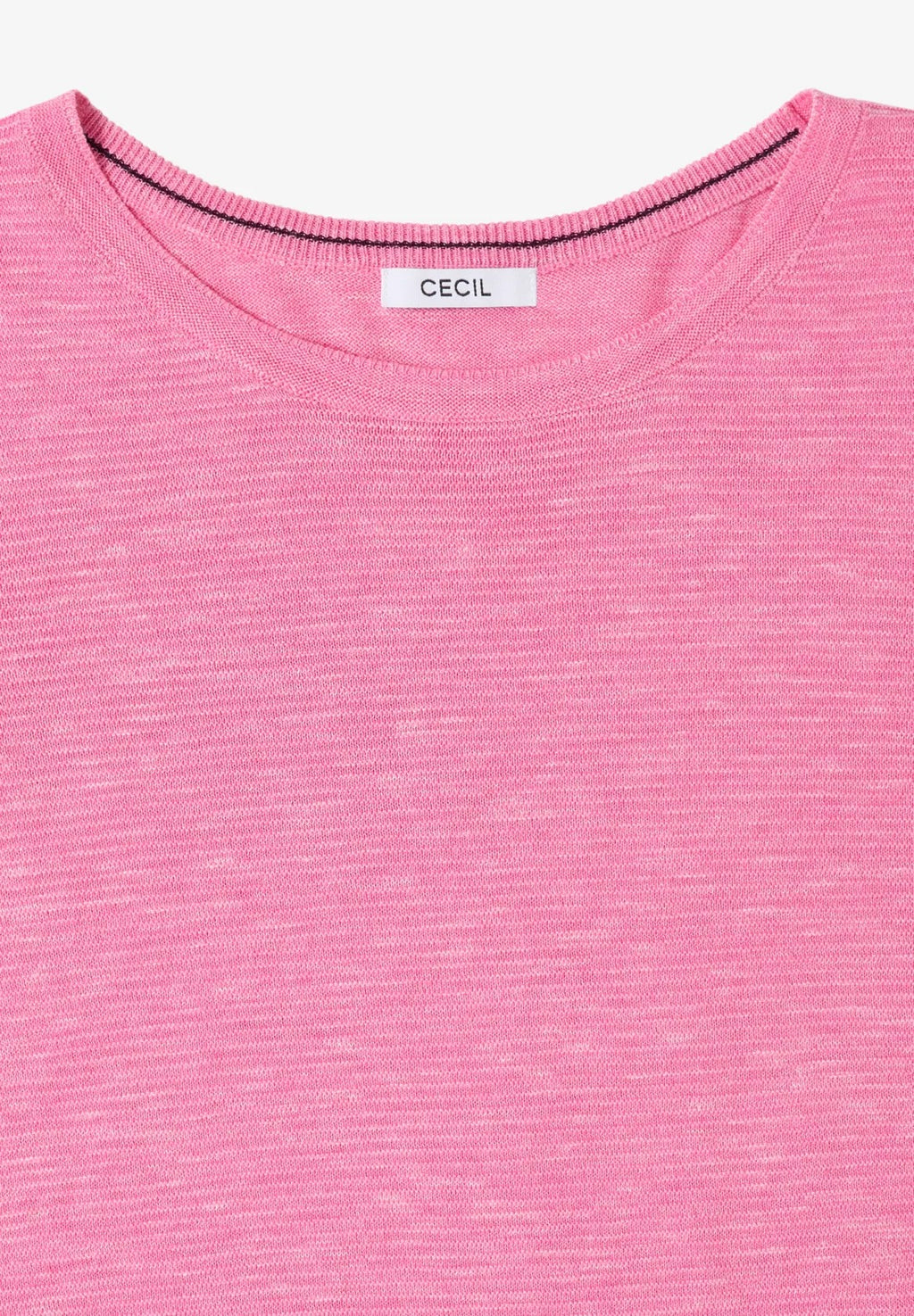 Strukturerad tröja, rosa melerad