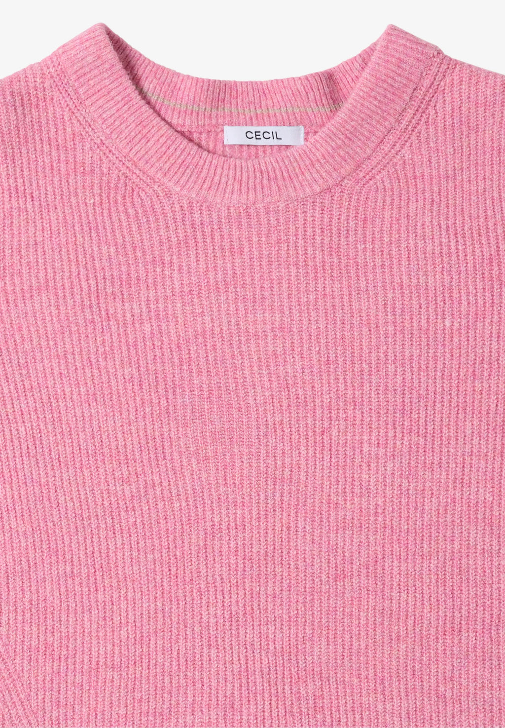 Tröja med strukturdetaljer, dark blossom melange