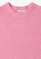 Tröja med strukturdetaljer, dark blossom melange