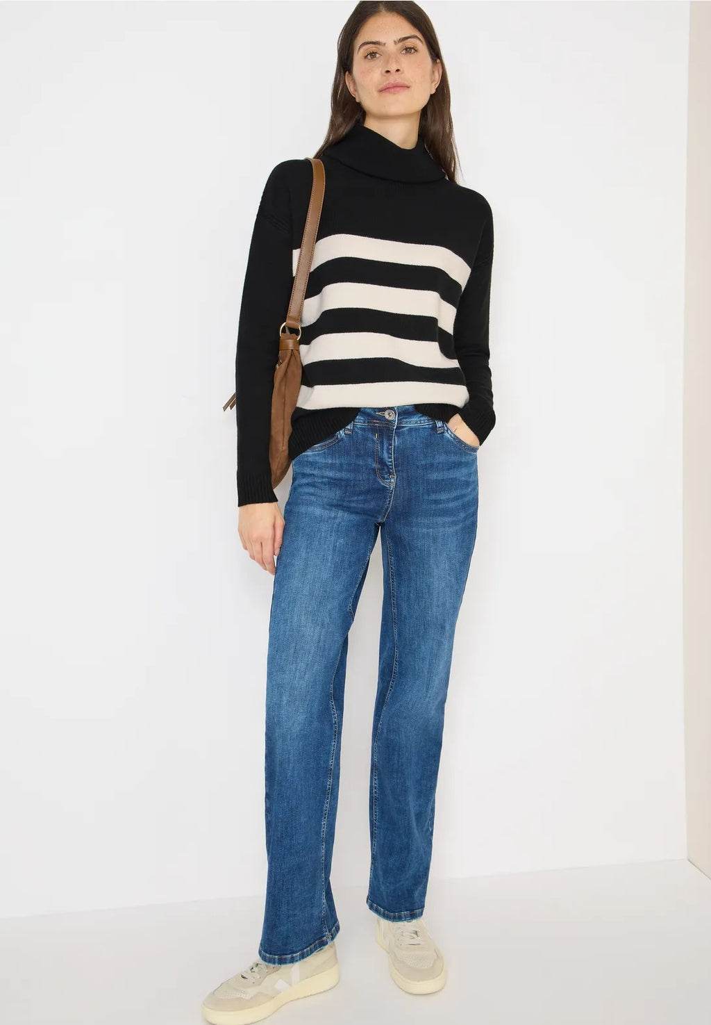 Mjuk polotröja , svart