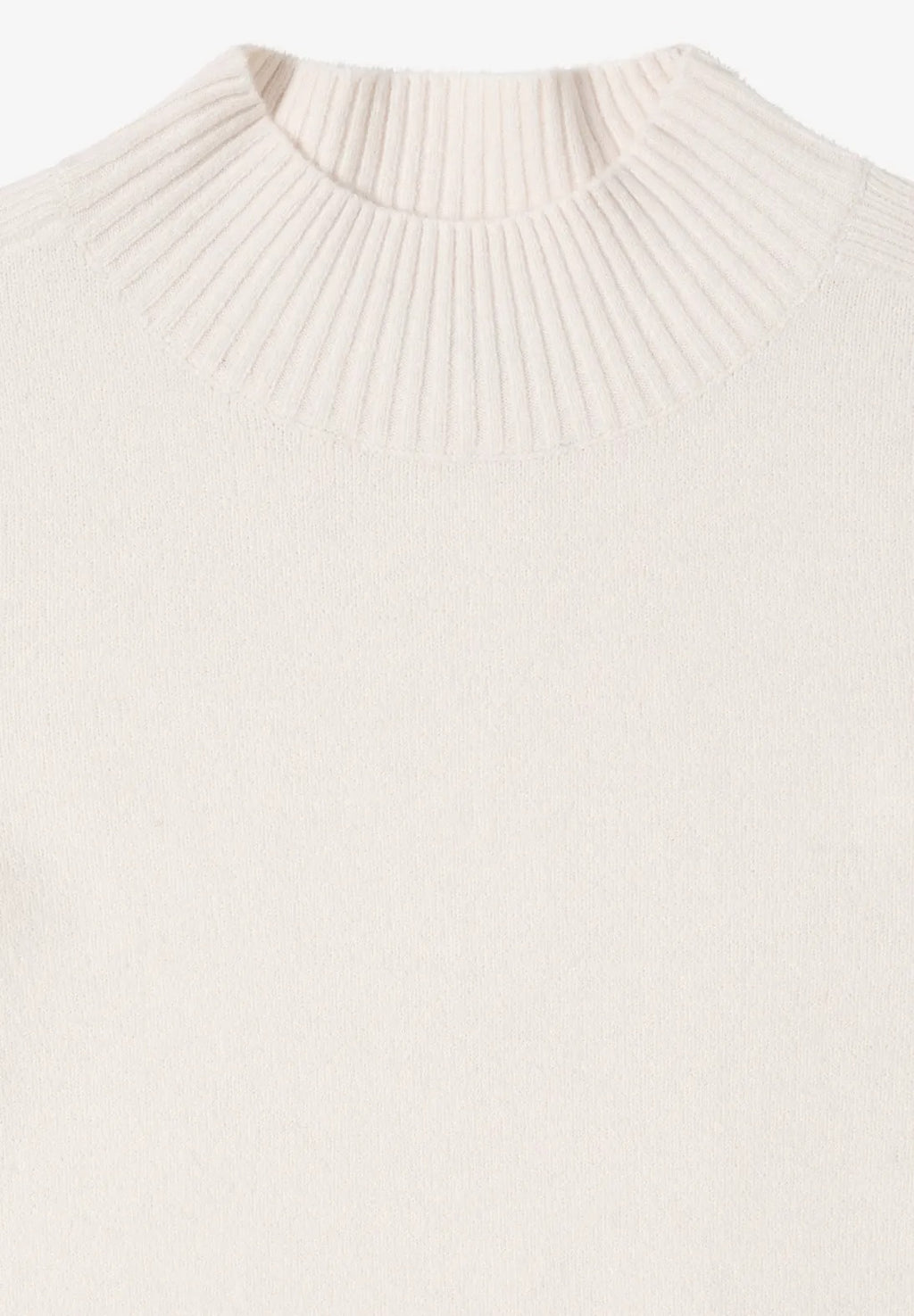 Mysig tröja turtelkrage, ljus grå