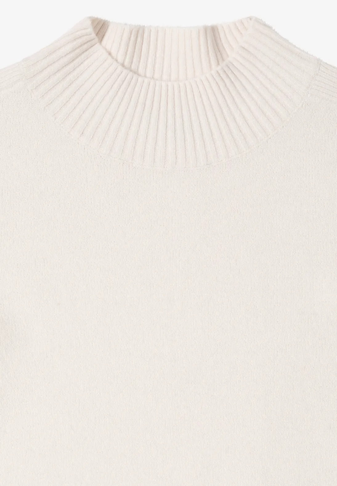 Mysig tröja turtelkrage, ljus grå