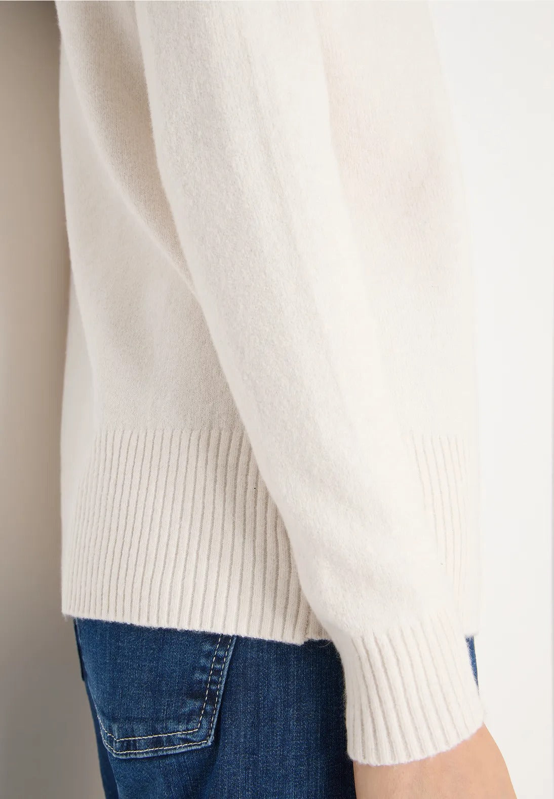 Mysig tröja turtelkrage, ljus grå