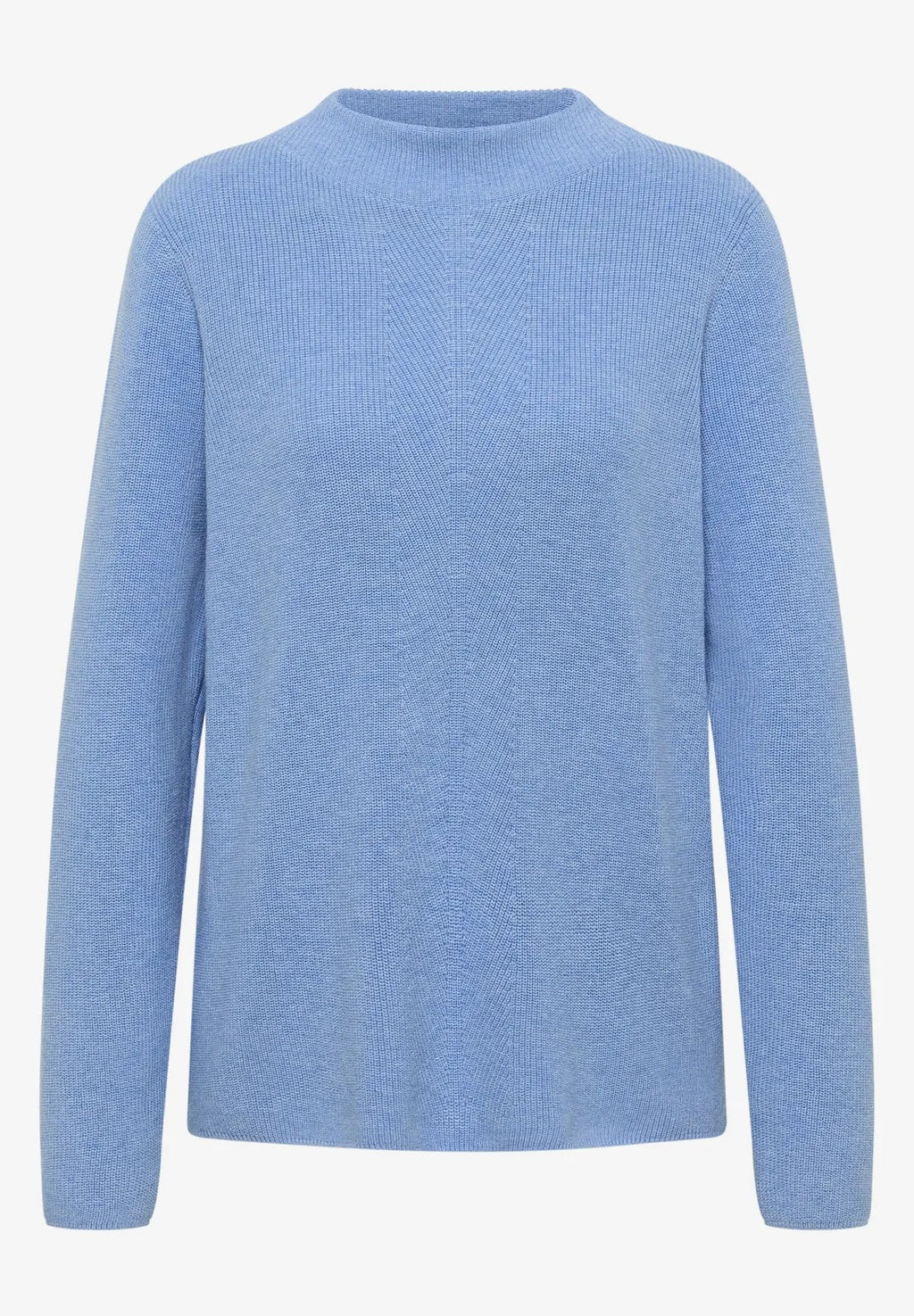Tröja i strukturerad mix, sporty light blue