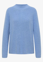 Tröja i strukturerad mix, sporty light blue