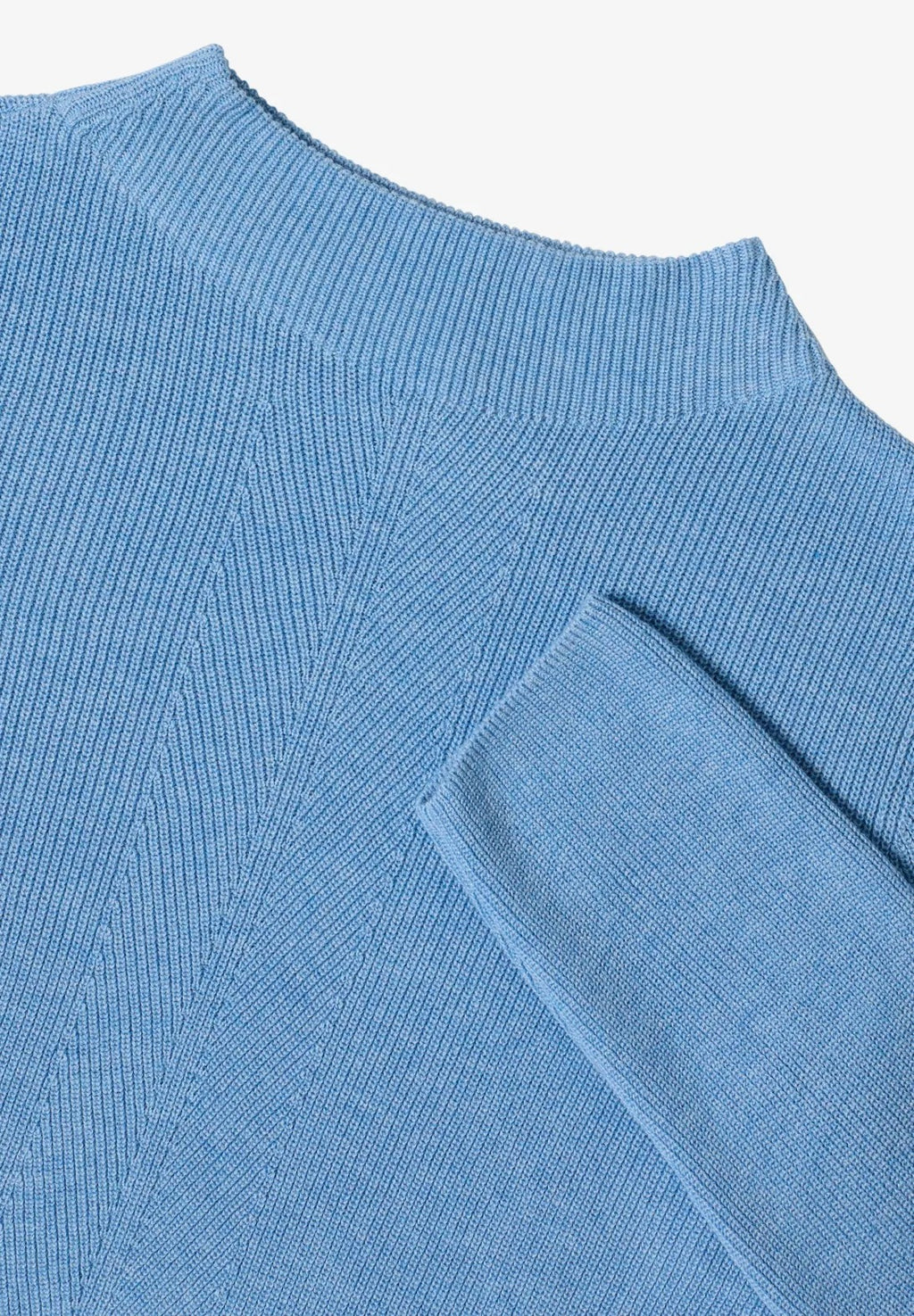 Tröja i strukturerad mix, sporty light blue