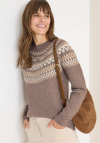 Jacquardtröja med norskt mönster