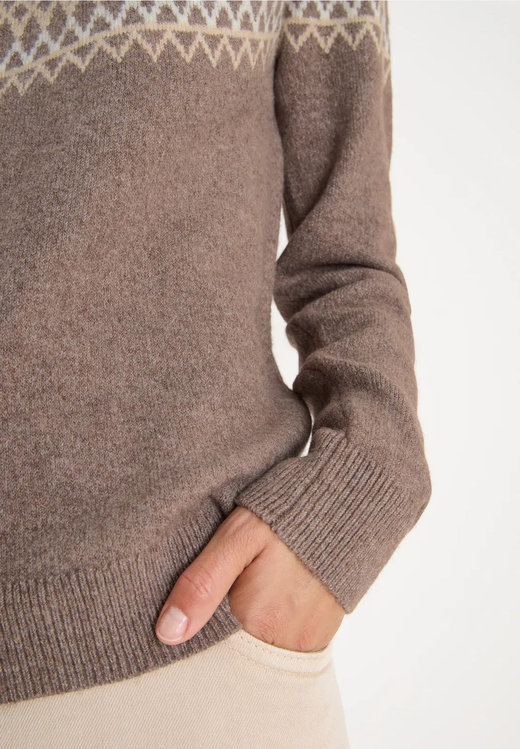 Jacquardtröja med norskt mönster