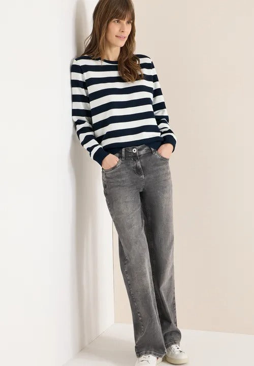 Randig sweatshirt tröja