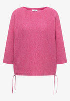 Dolmantröja med 3/4 ärm, rödbetsrosa