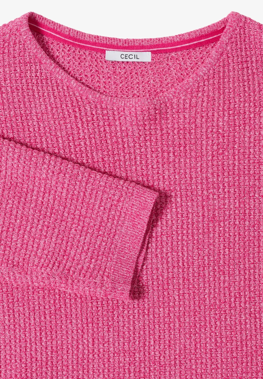 Dolmantröja med 3/4 ärm, rödbetsrosa