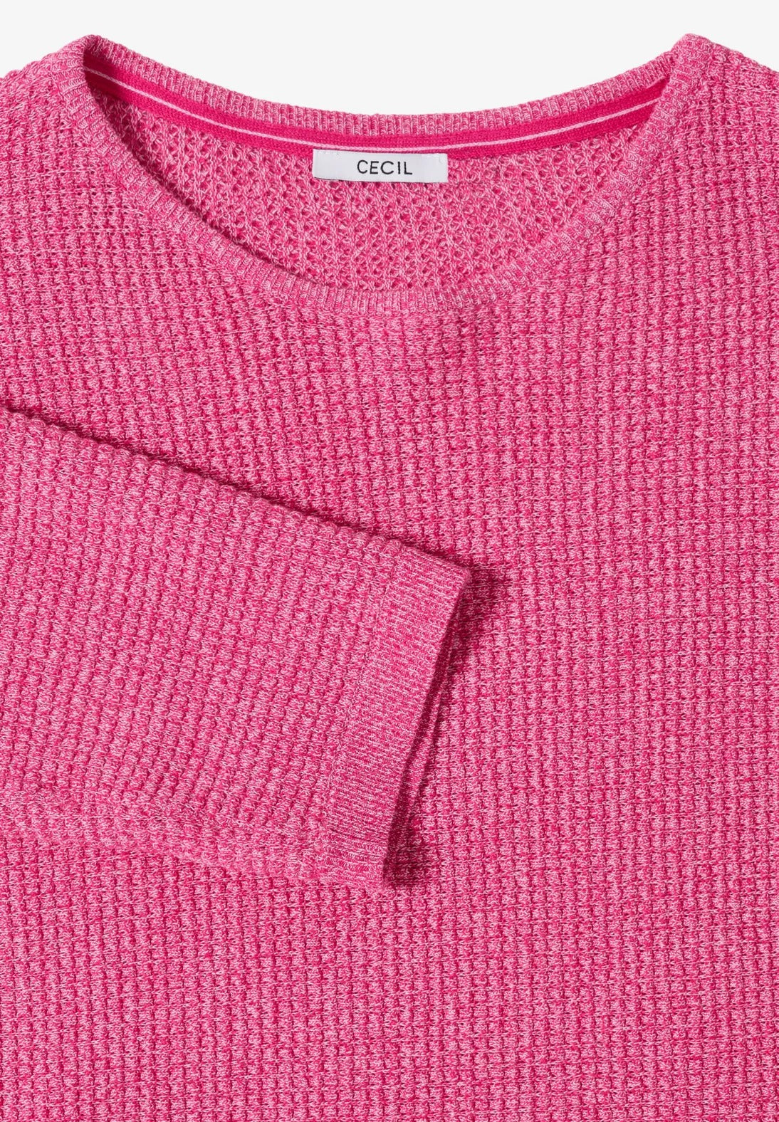 Dolmantröja med 3/4 ärm, rödbetsrosa