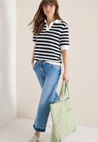 Kortärmad pikétröja i meshkvalité från Cecil