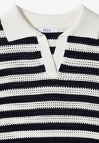 Kortärmad pikétröja i meshkvalité från Cecil