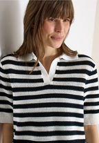 Kortärmad pikétröja i meshkvalité från Cecil