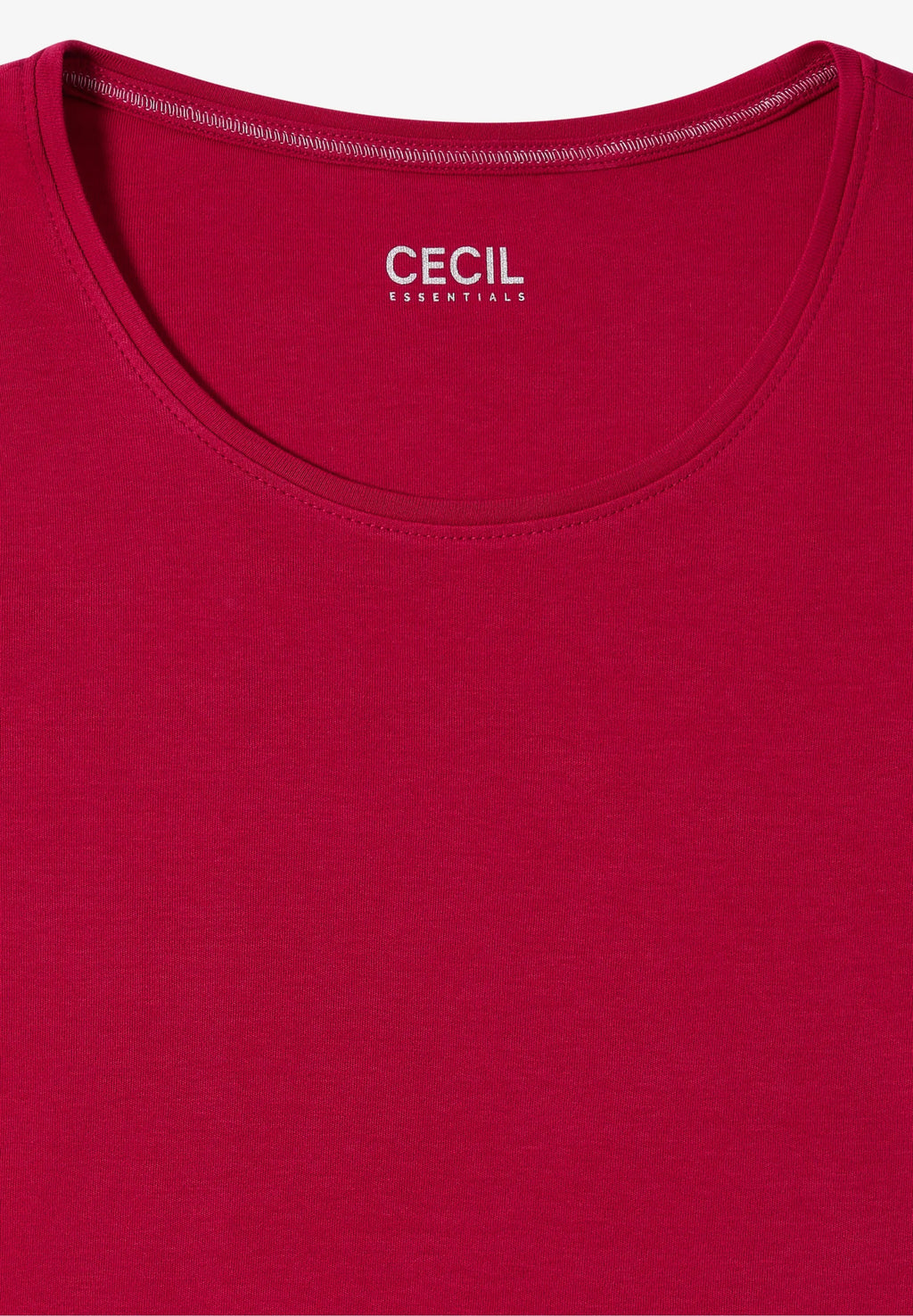 Långärmad bastopp Pia 100% bomull, röd