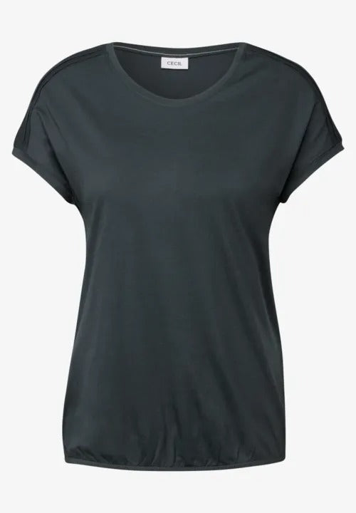 T-shirt med axeldetalj, fyra färger