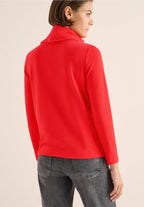 Supermjuk tröja med stor krage, pumpa orange