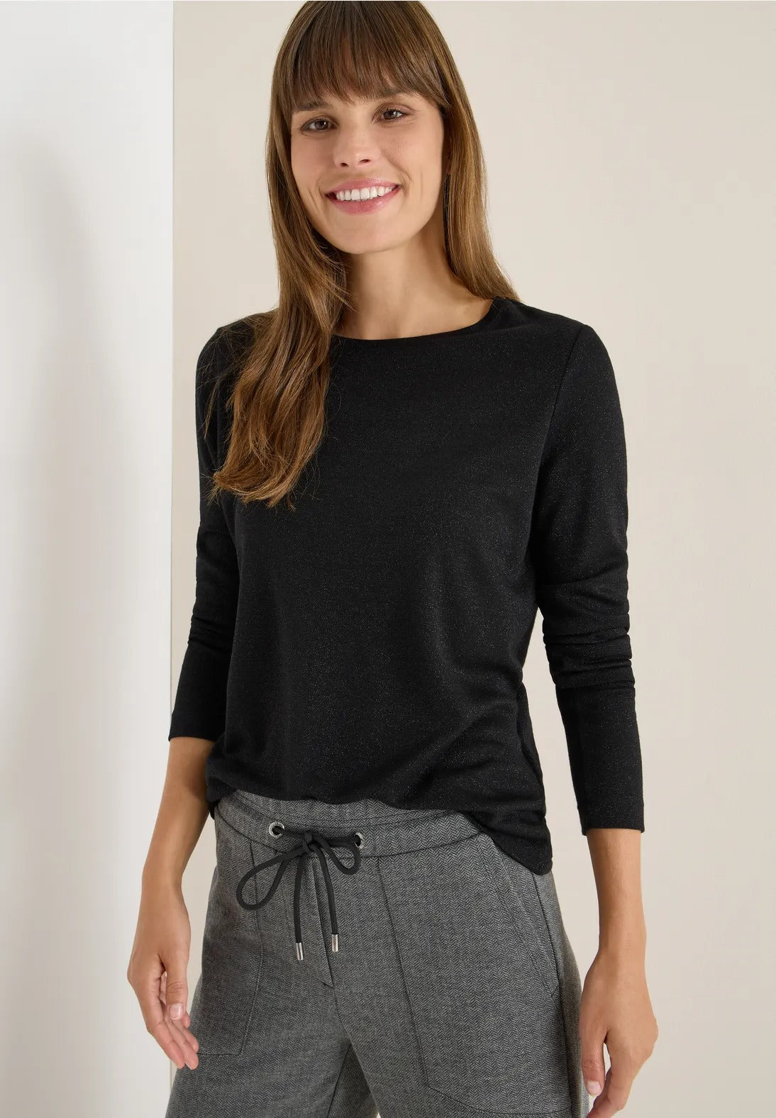 Glittrig jerseytröja