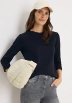 Tröja med ribbad struktur