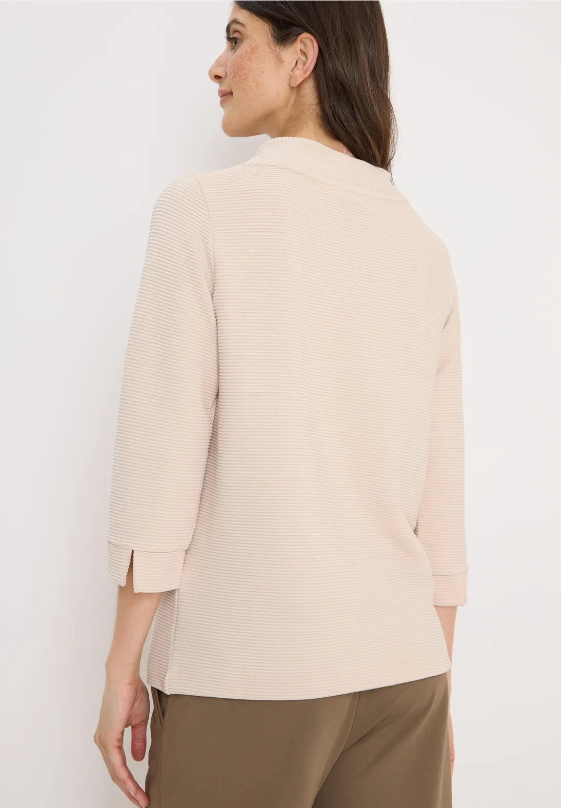 Ottoman tröja, beige lo