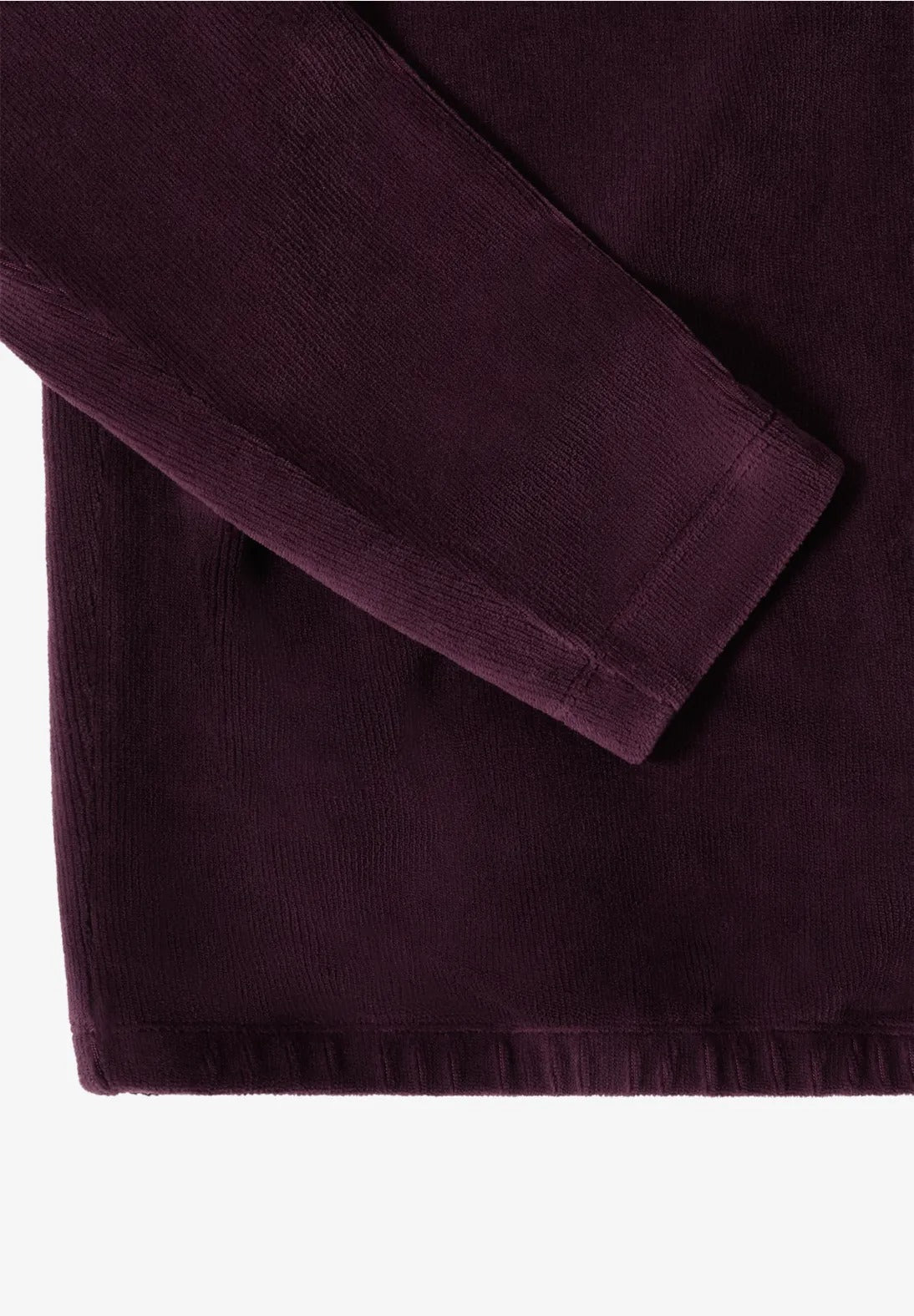 Manchestertröja med stor krage, vinröd