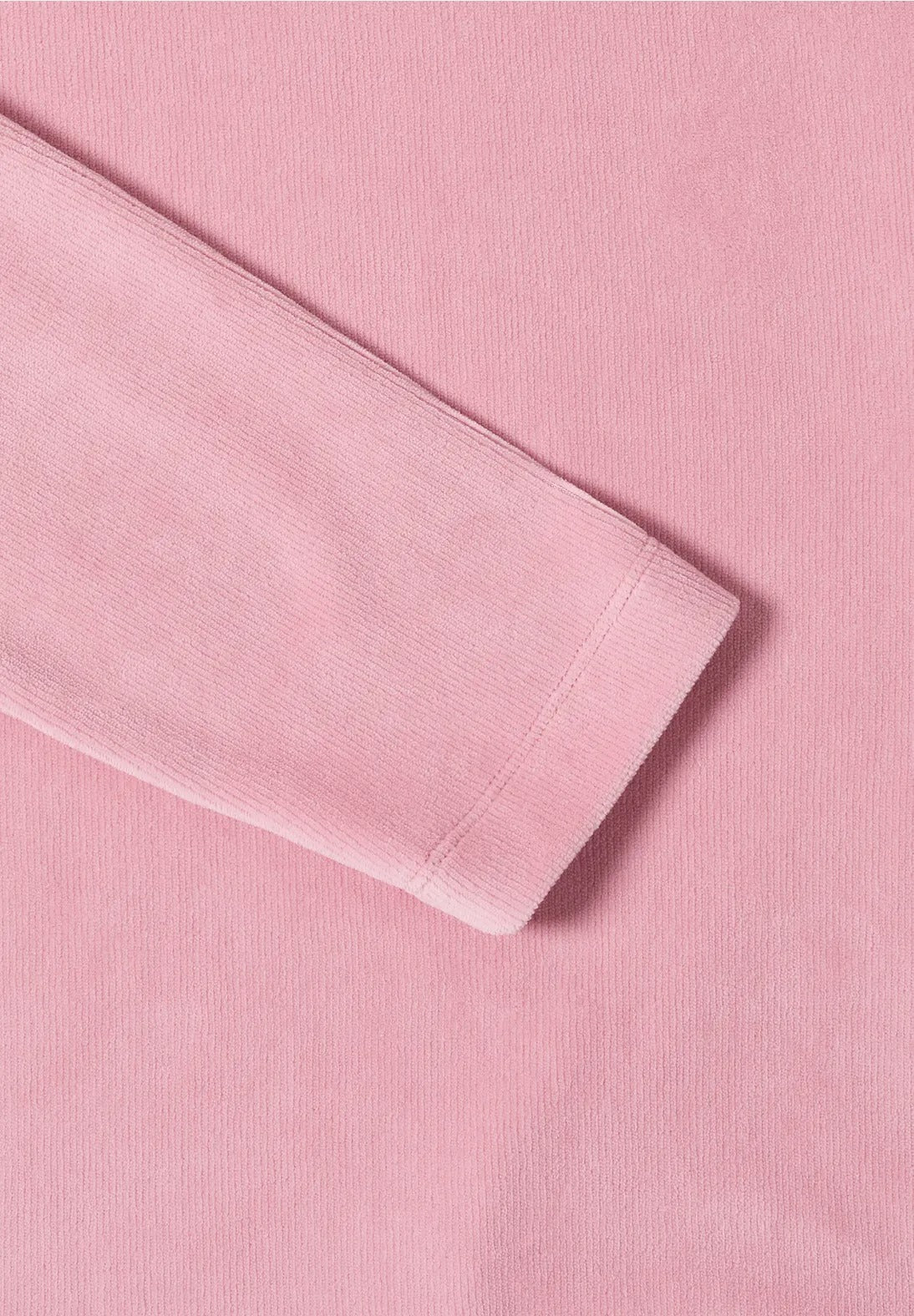 Manchestertröja med stor krage, rosa