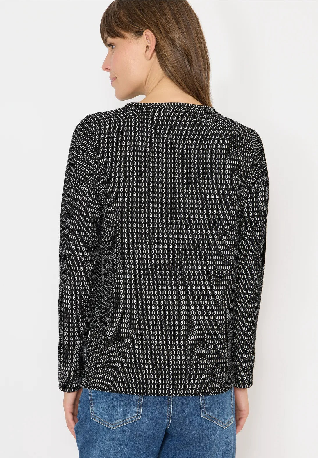 Tvåfärgad strukturerad tröja