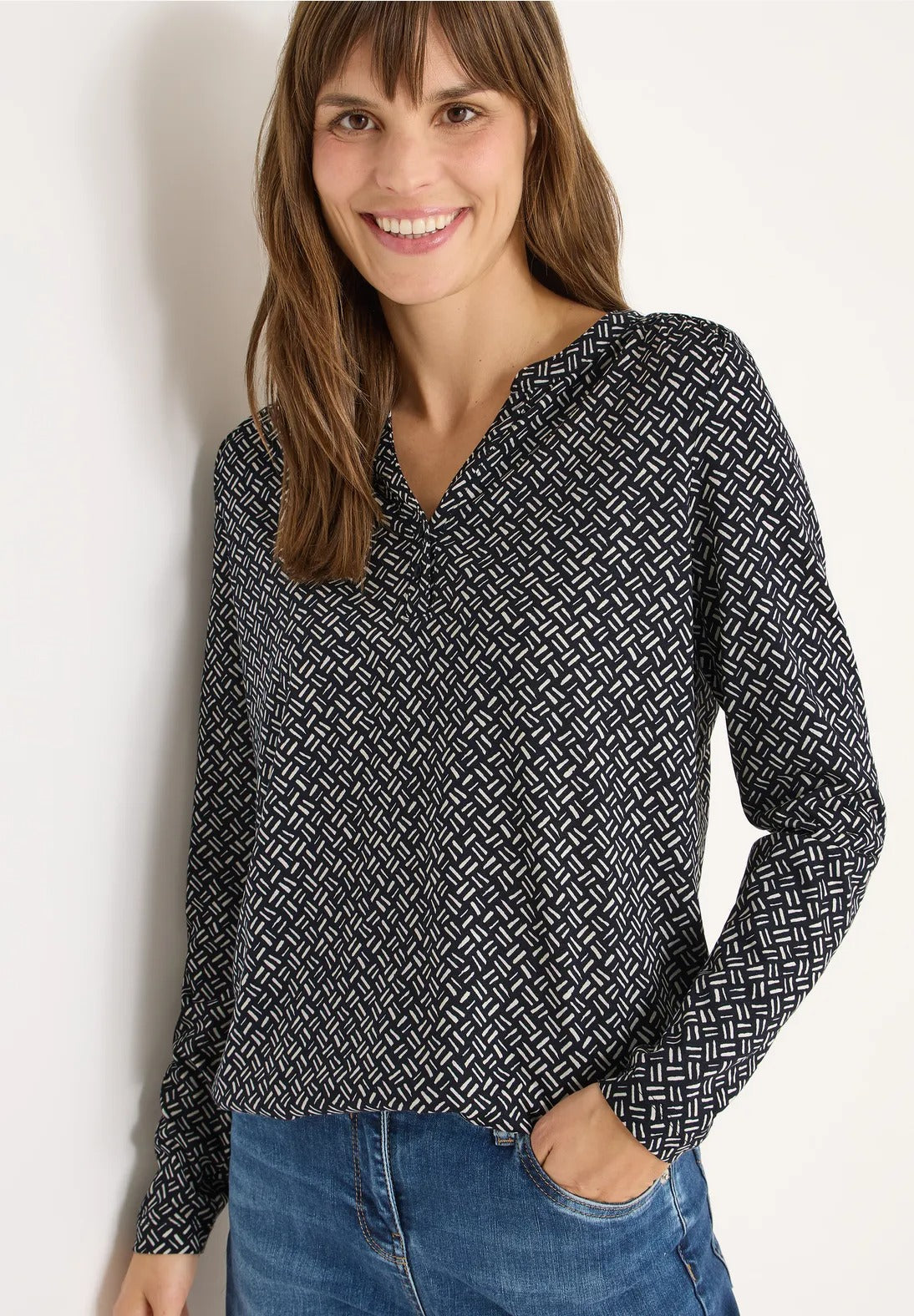 Mönstrad tunikatopp från Cecil