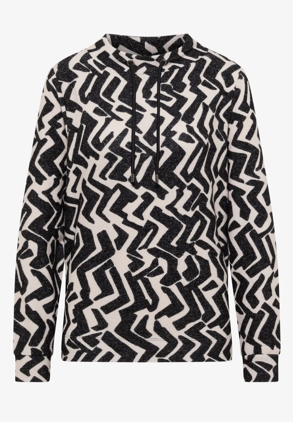 Mysig tröja med grafiskt mönster