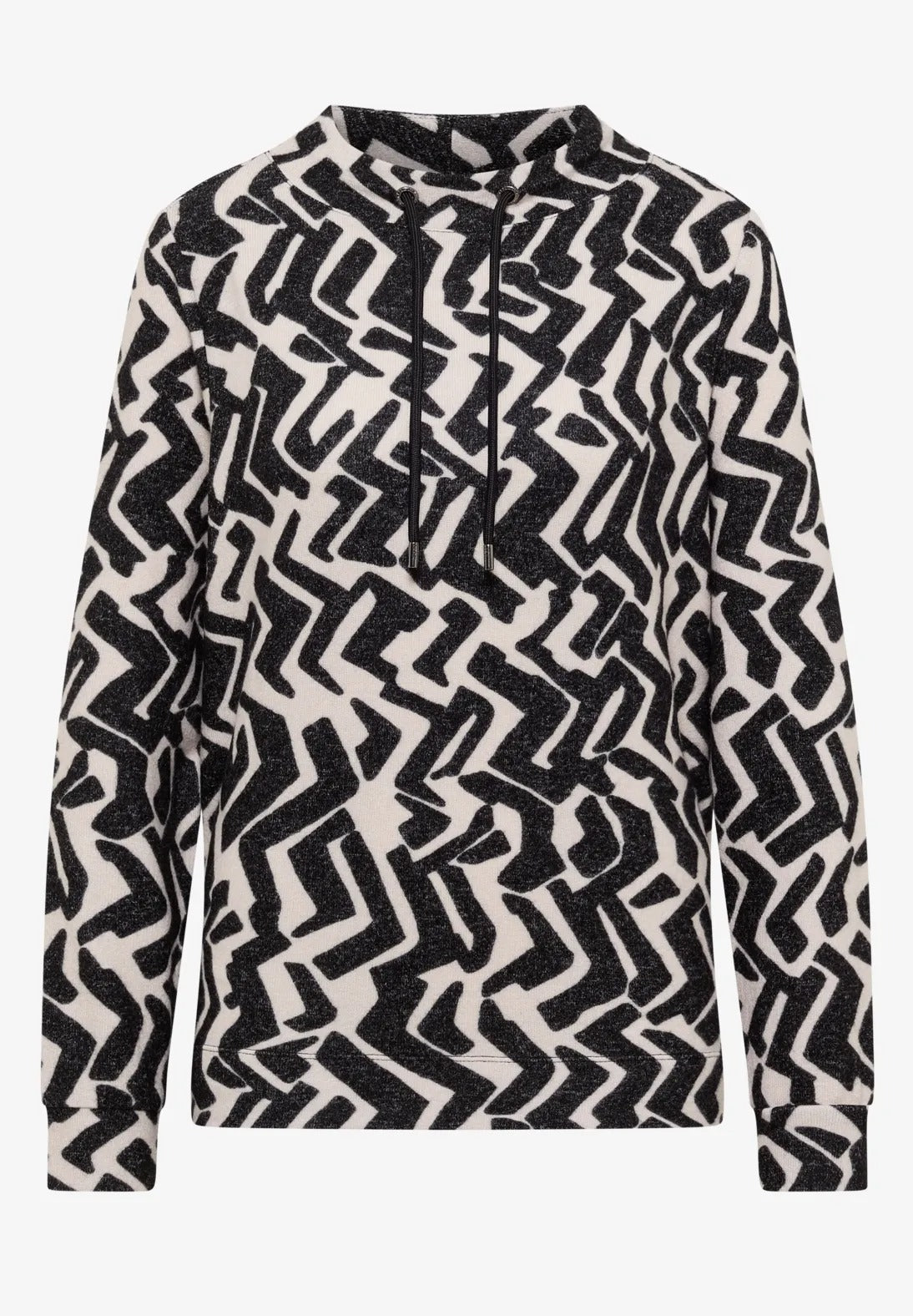 Mysig tröja med grafiskt mönster