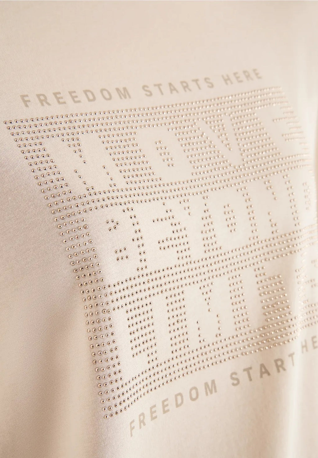 Tröja med strass, beige och khaki från Cecil