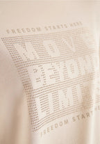 Tröja med strass, beige och khaki från Cecil