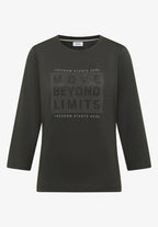 Tröja med strass, beige och khaki från Cecil