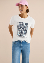 T-shirt med ocean-tryck
