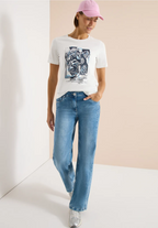 T-shirt med ocean-tryck